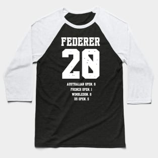 ROGER FEDERER 20 GRANDSLAM TITLES Baseball T-Shirt